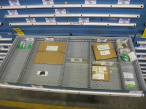 LISTA HEAVY DUTY 9-DRAWER PARTS CABINET W/ CONTENTS (W-50) LOADING & HANDLING FEE $25-